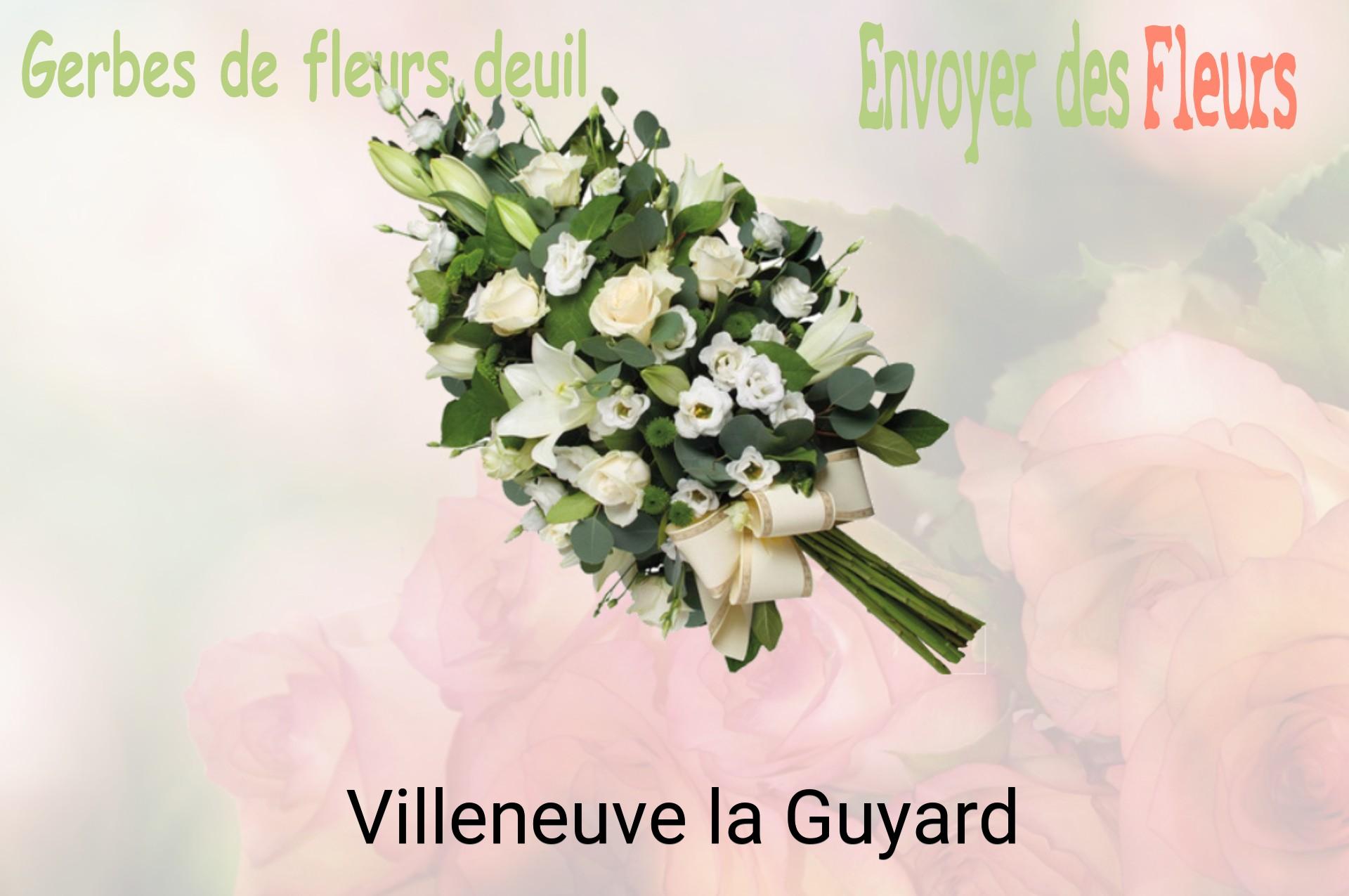 Gerbe de fleurs de deuil livrée à Villeneuve-la-Guyard