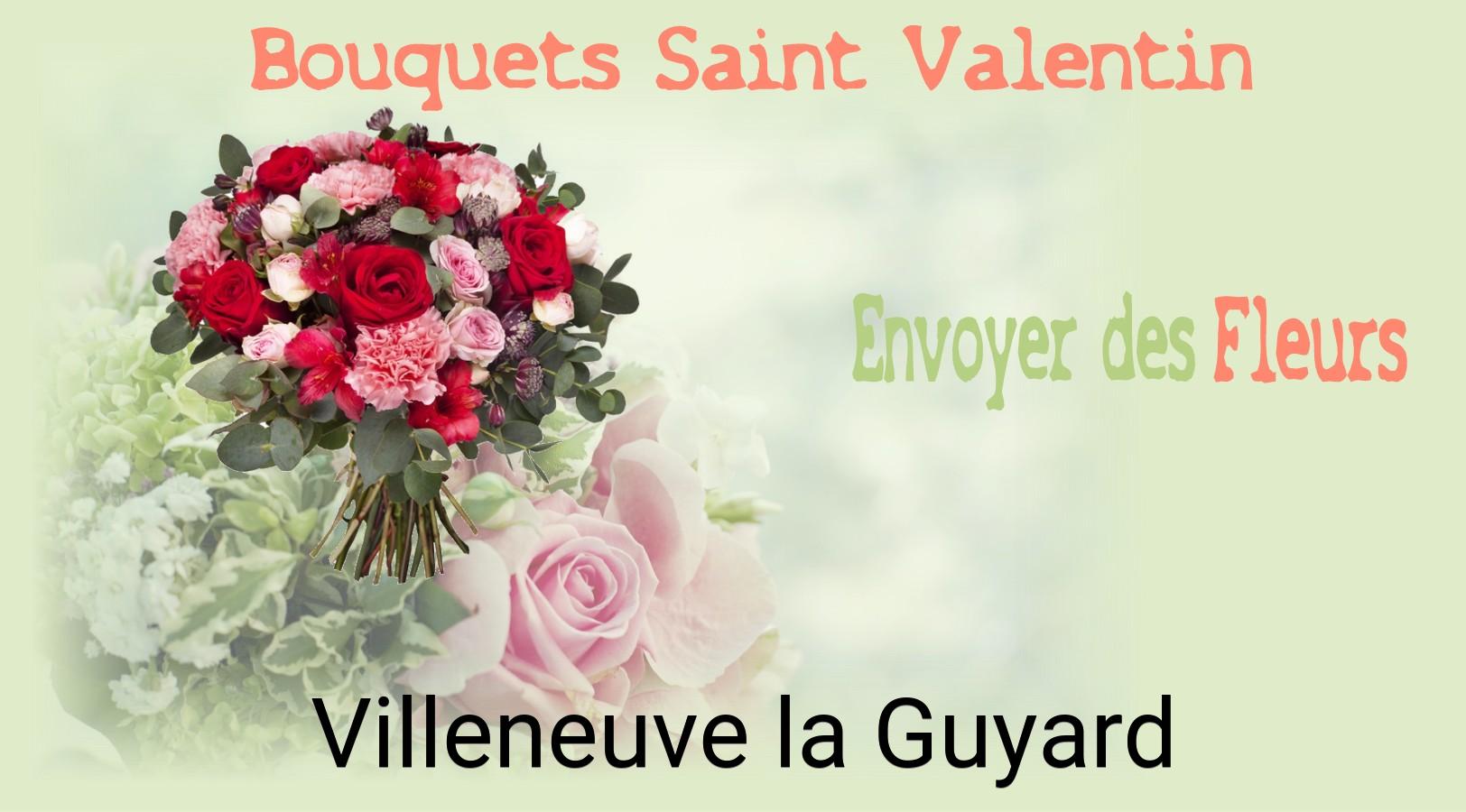 Roses de Saint-Valentin livrées à Villeneuve-la-Guyard